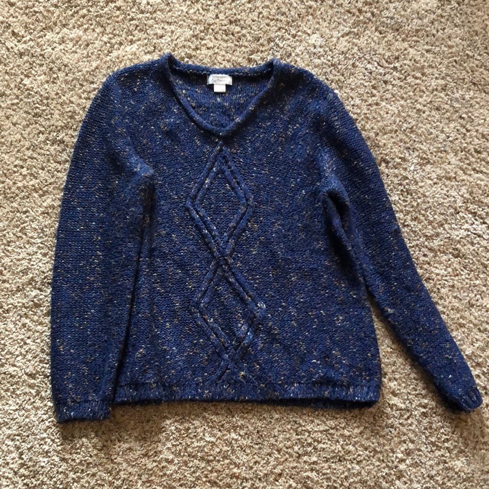 Blue multicolored sweater